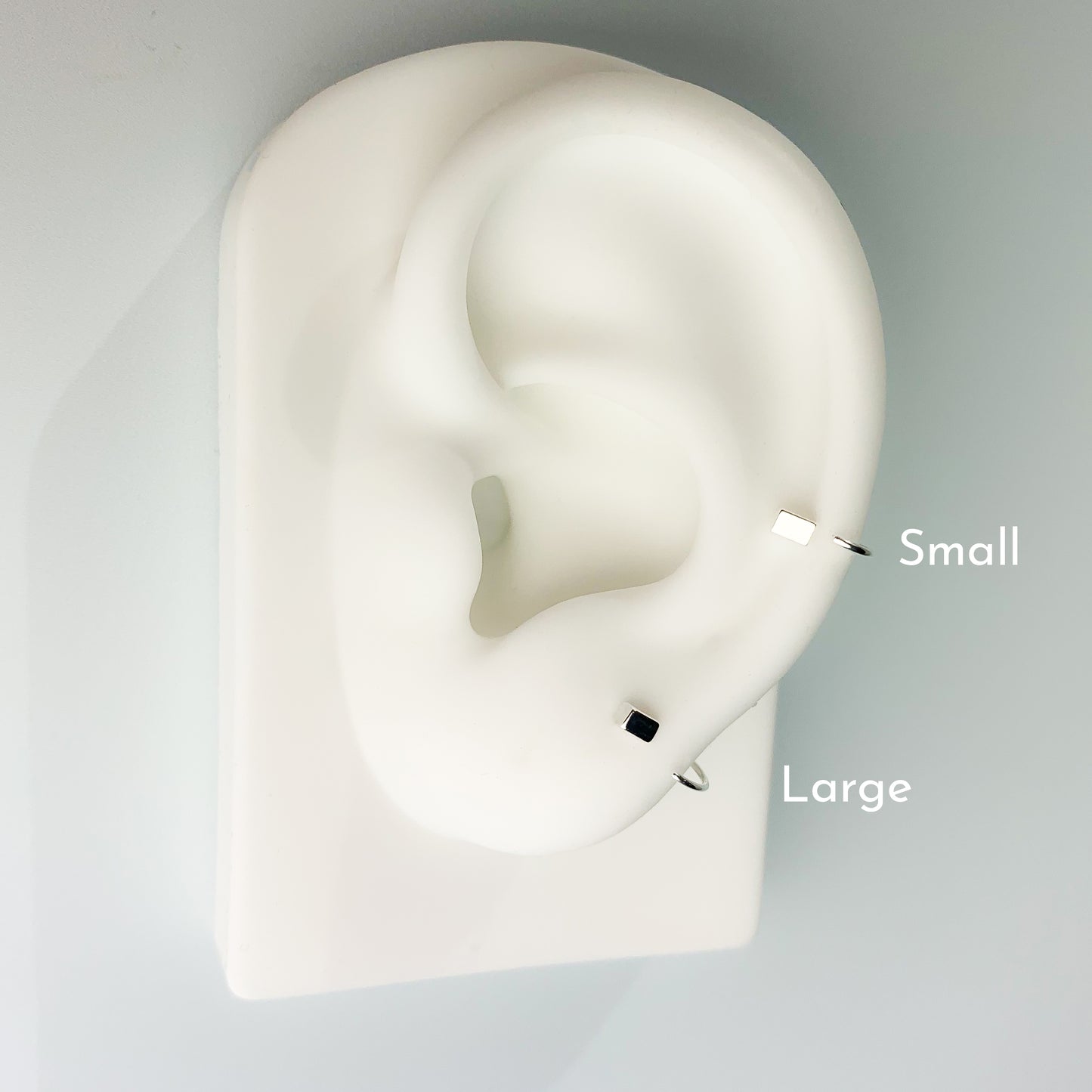 Tiny Open Huggie Hoop Earrings