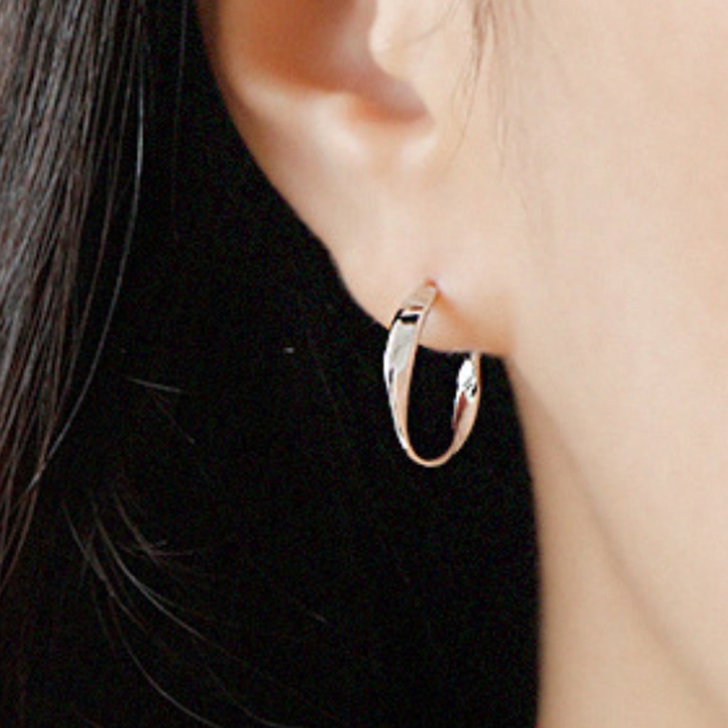 Twisted Open Hoop Earrings