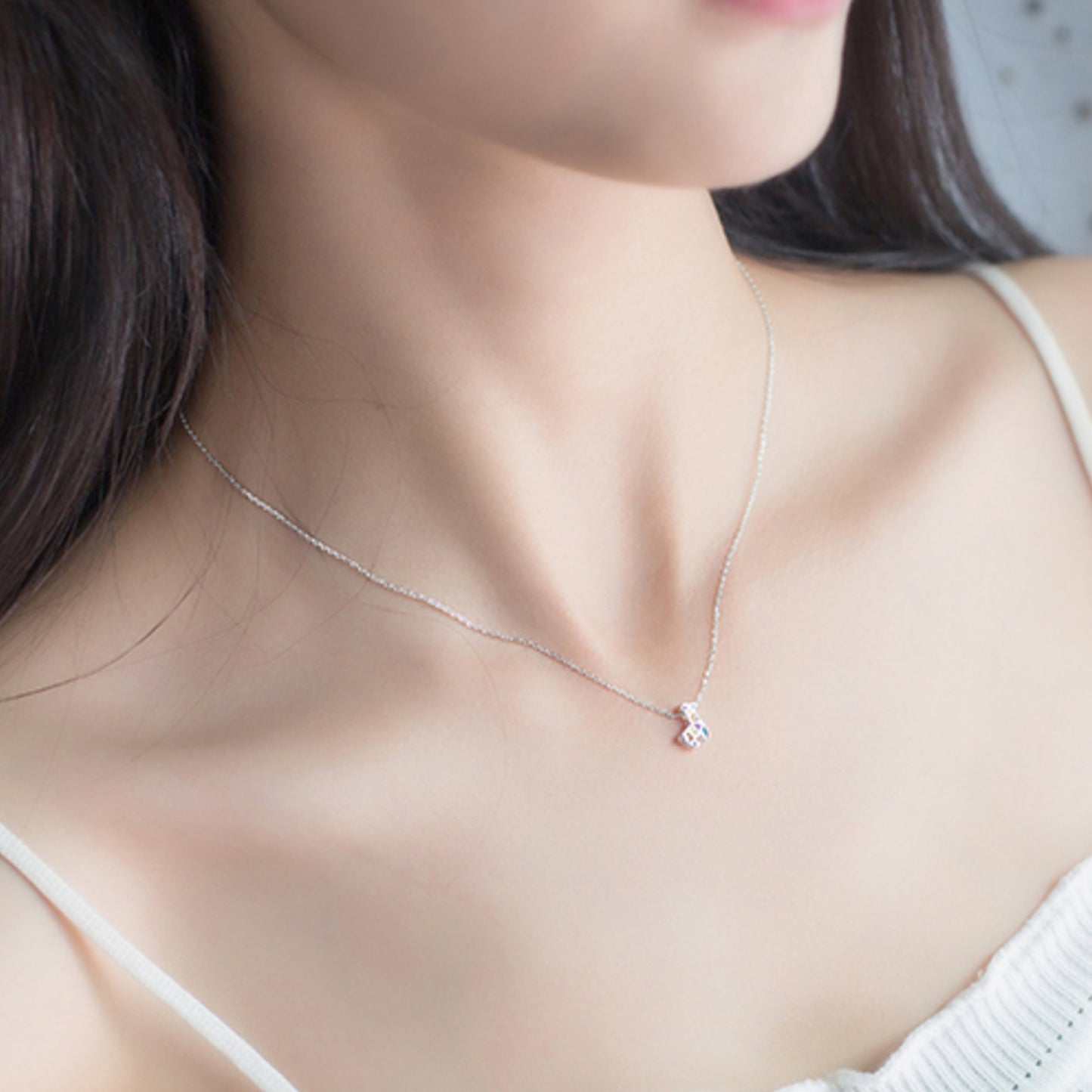 Geometric Llama Pendant Necklace