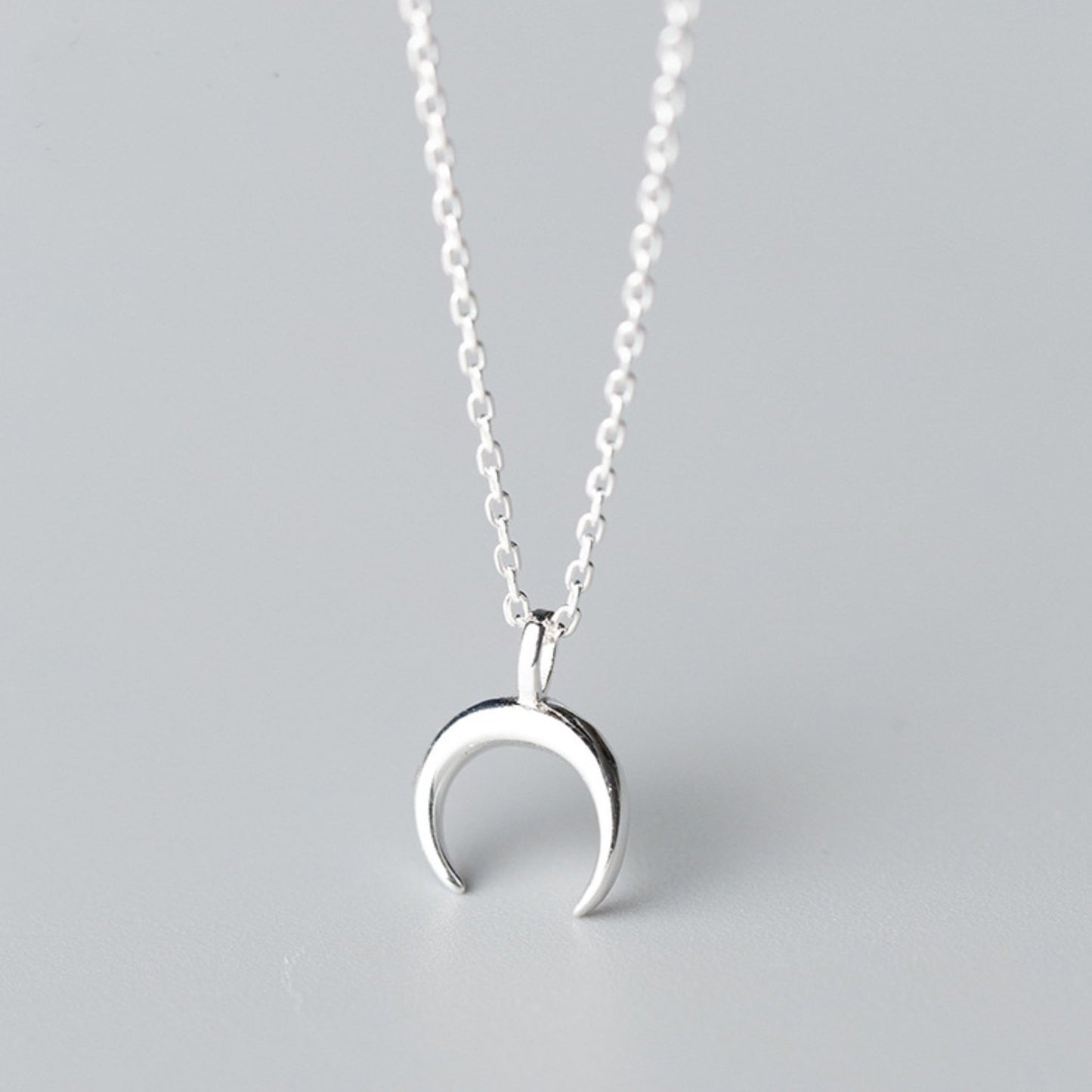 Crescent Moon Pendant Necklace