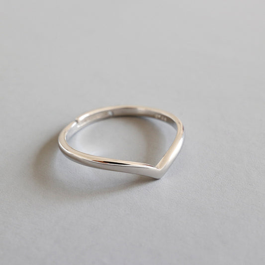 Chevron Pointed Adjustable Ring