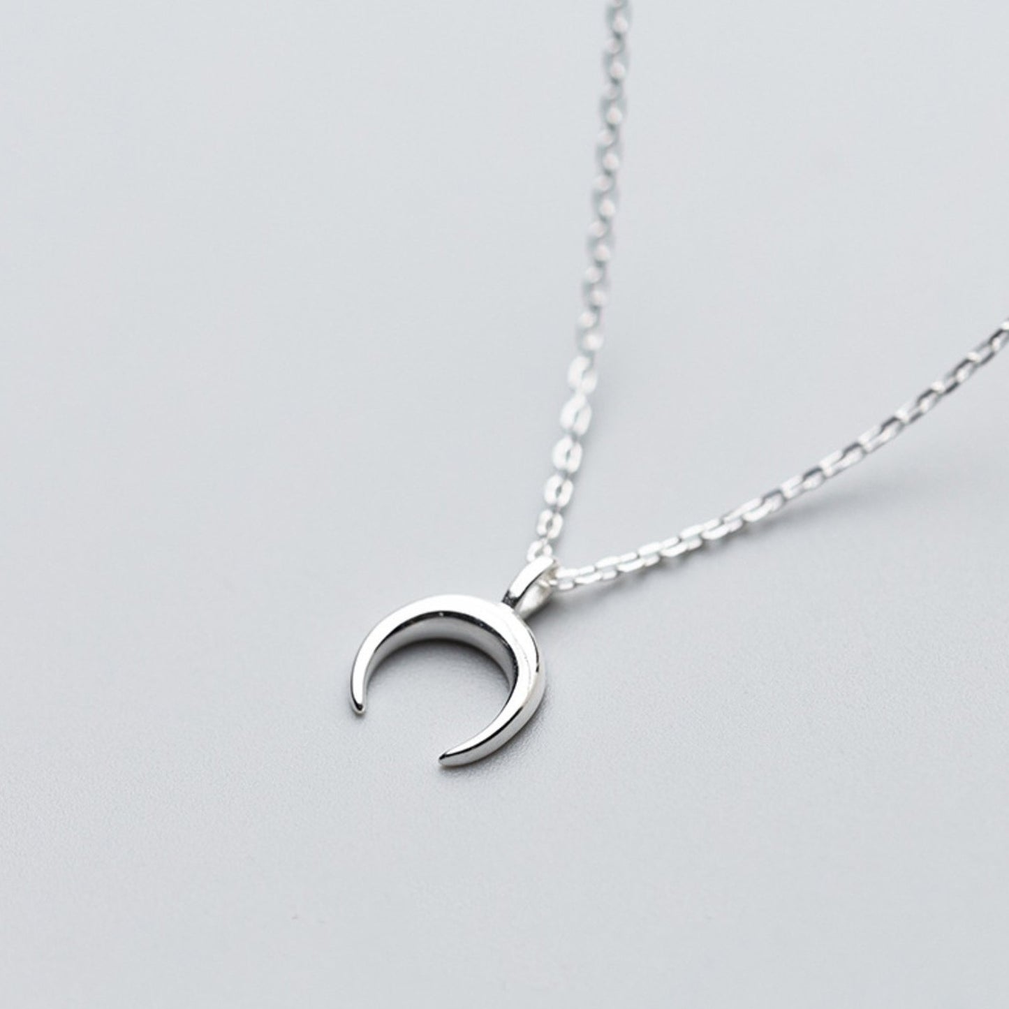 Crescent Moon Pendant Necklace