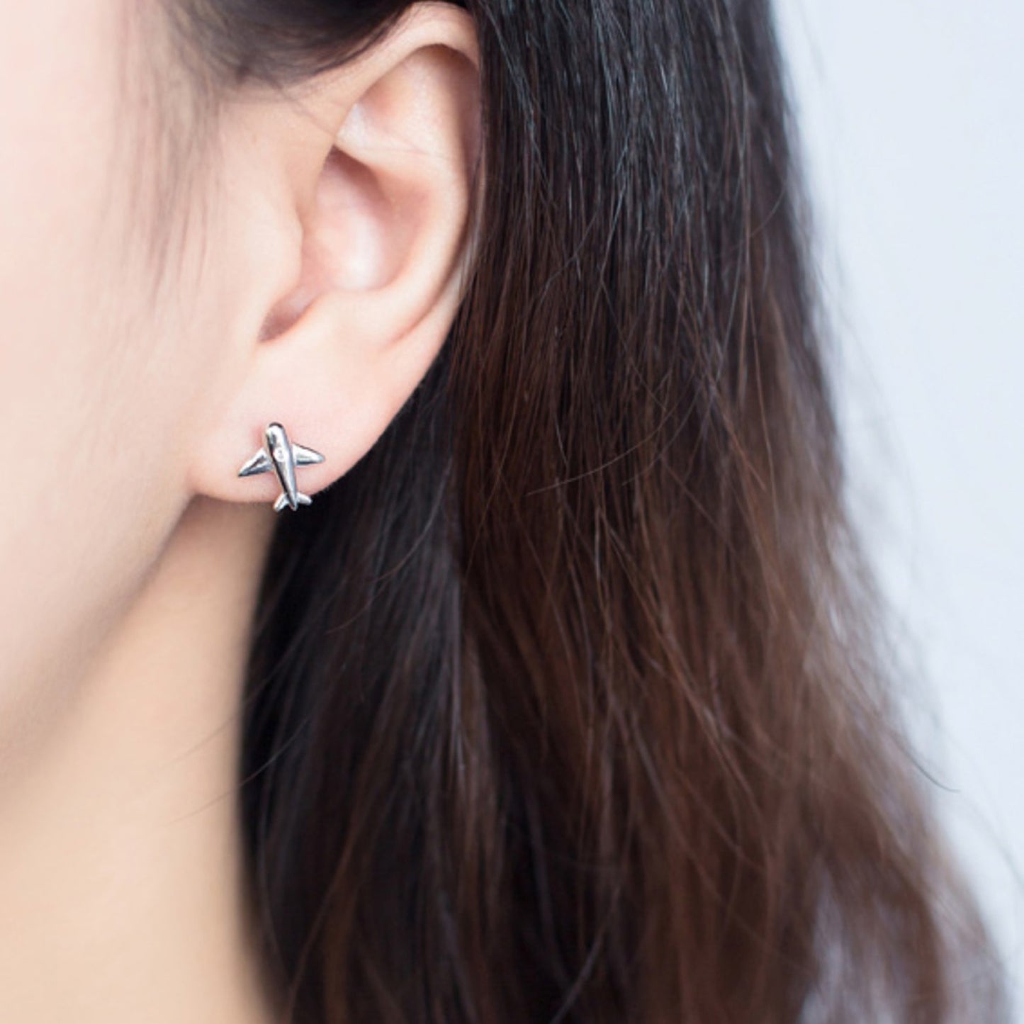 Plane Stud Earrings