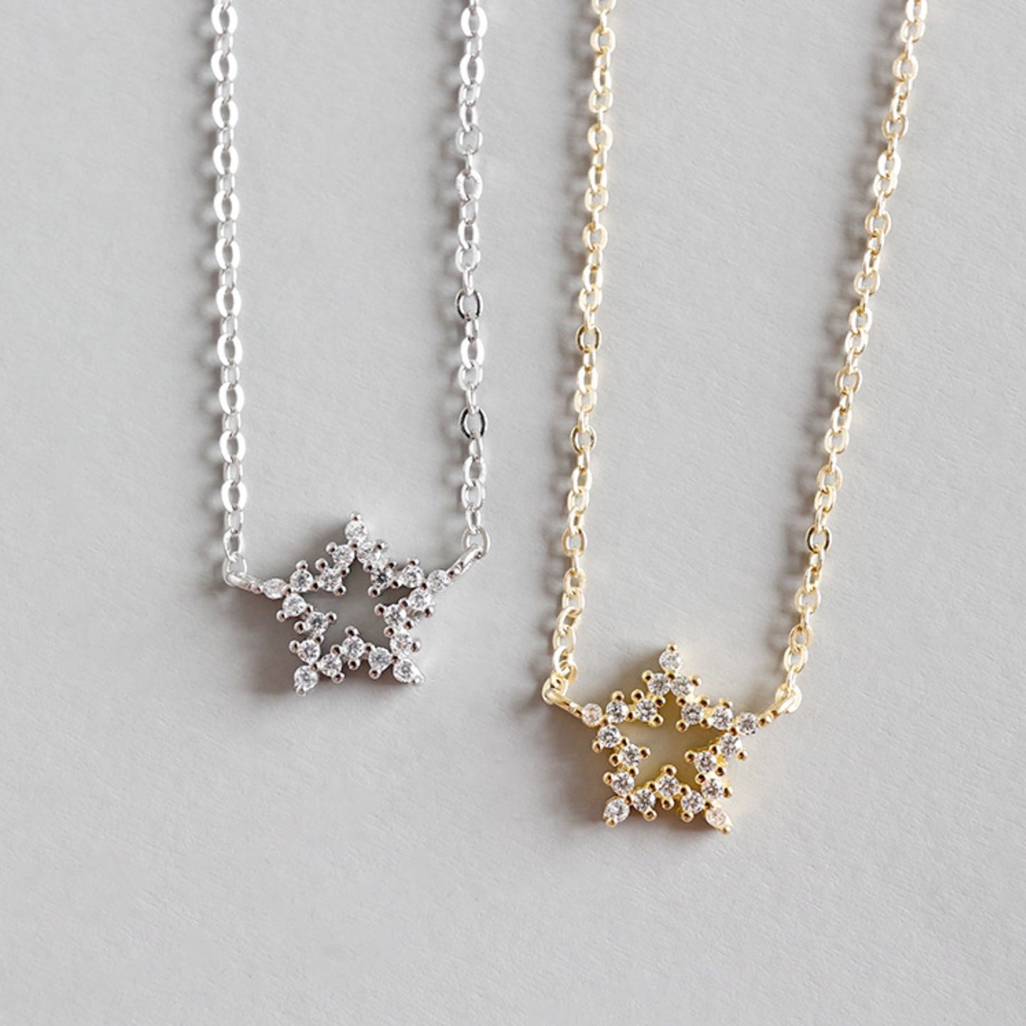 Crystal Star Pendant Necklace