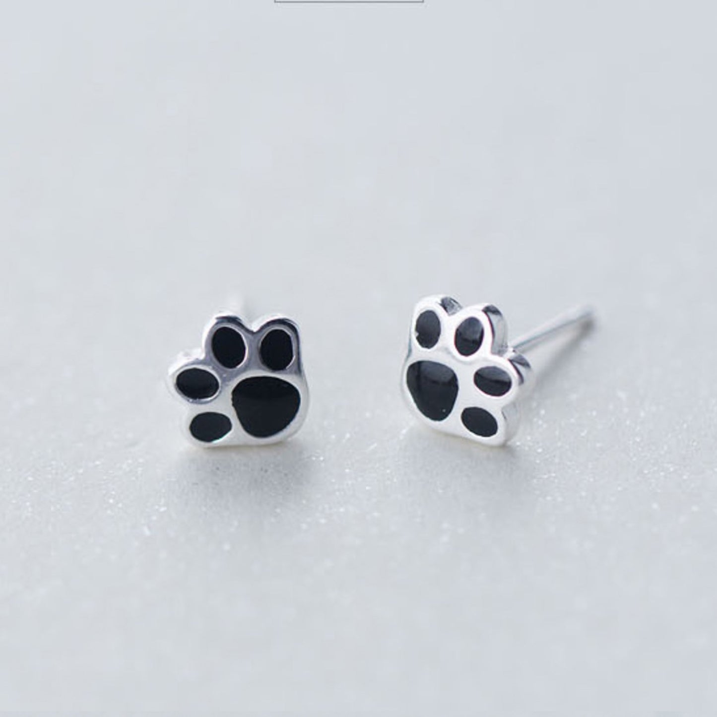 Paw Print Stud Earrings
