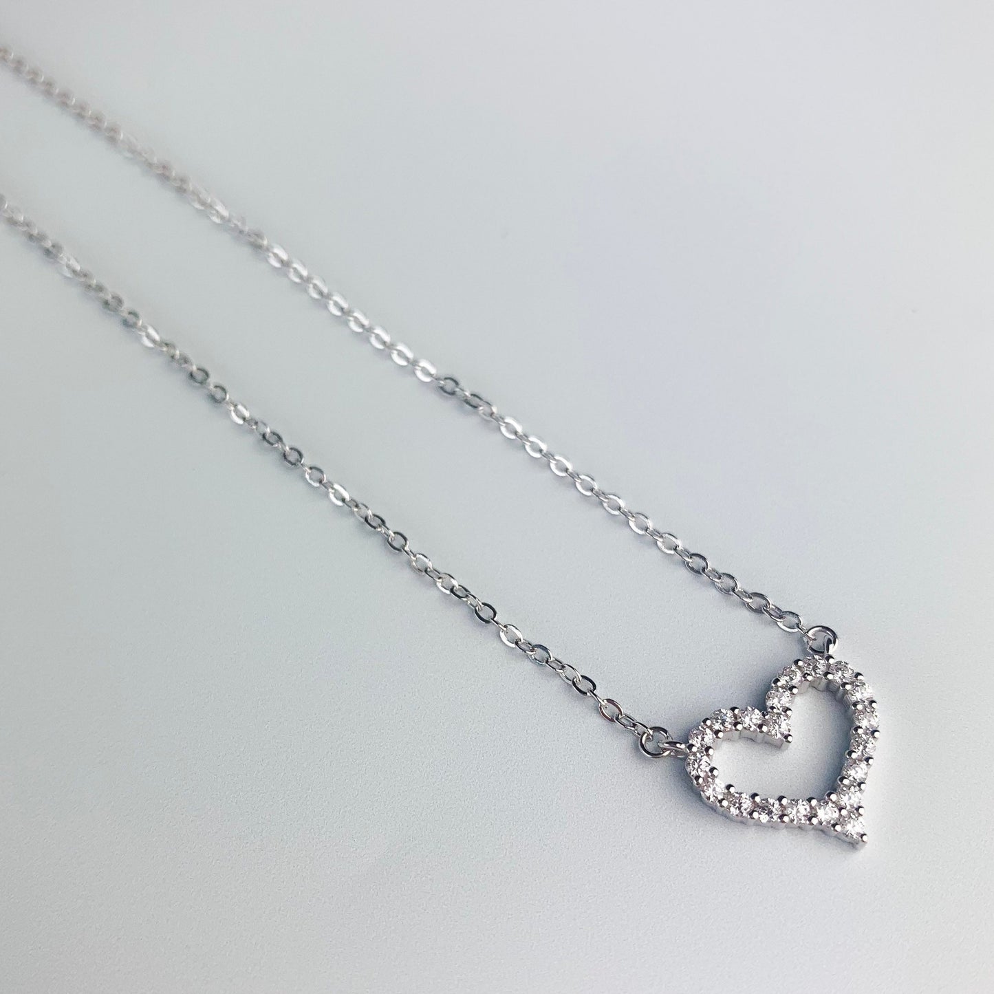 Crystal Heart Pendant Necklace