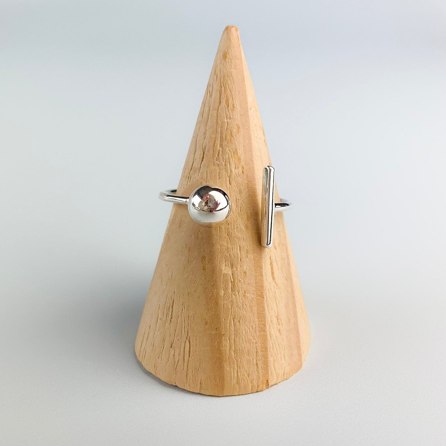 Adjustable Geometric Open Ring