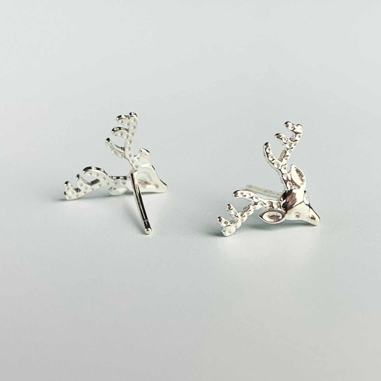 Stag Head Stud Earrings