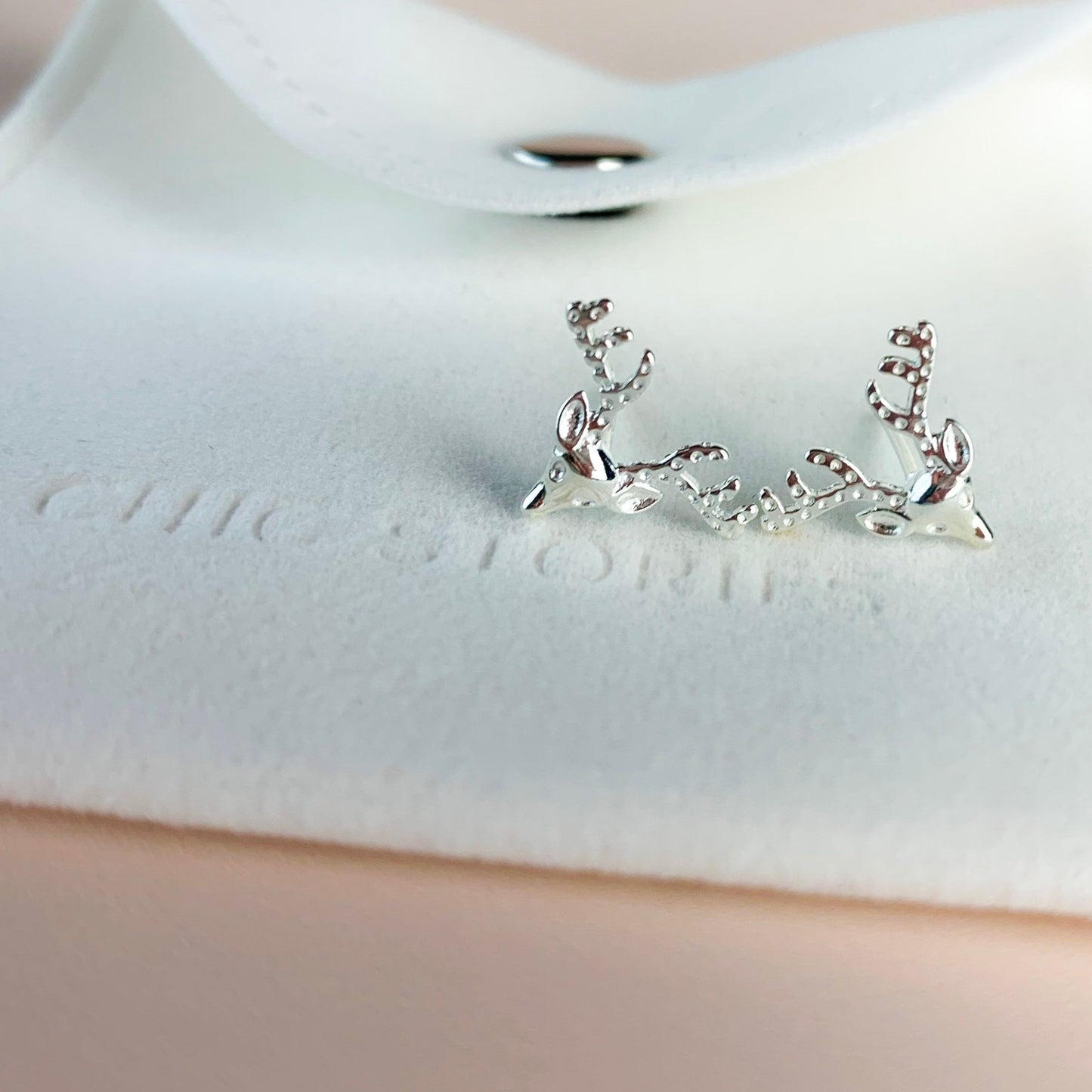 Stag Head Stud Earrings