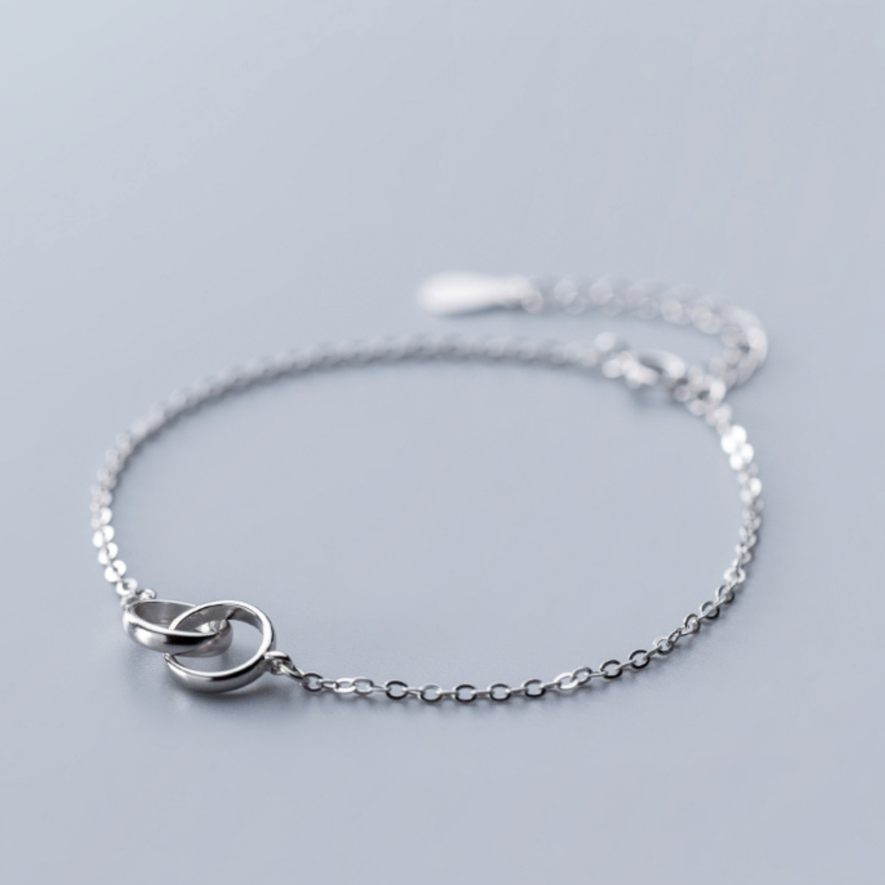 Interlocking Rings Chain Anklet