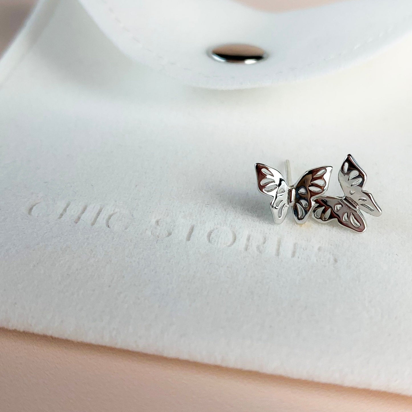 Dainty Butterfly Stud Earrings