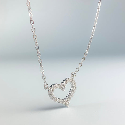 Crystal Heart Pendant Necklace