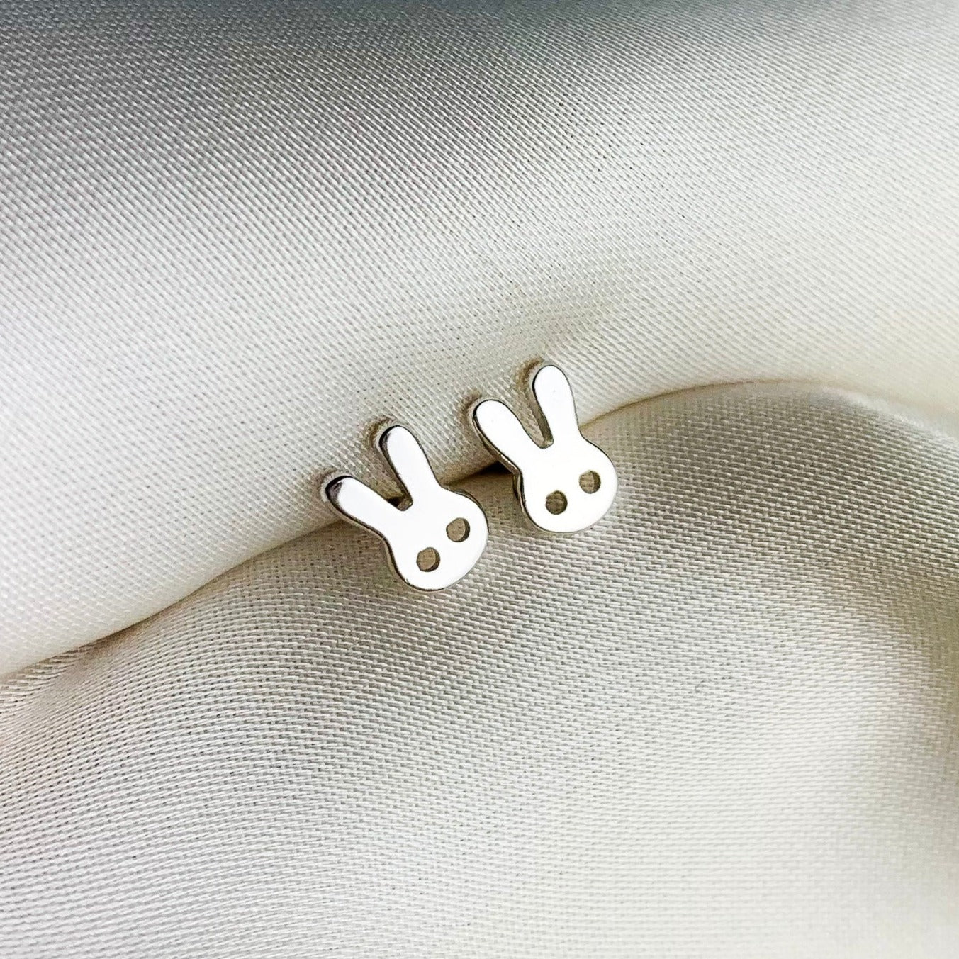 Tiny Bunny Stud Earrings