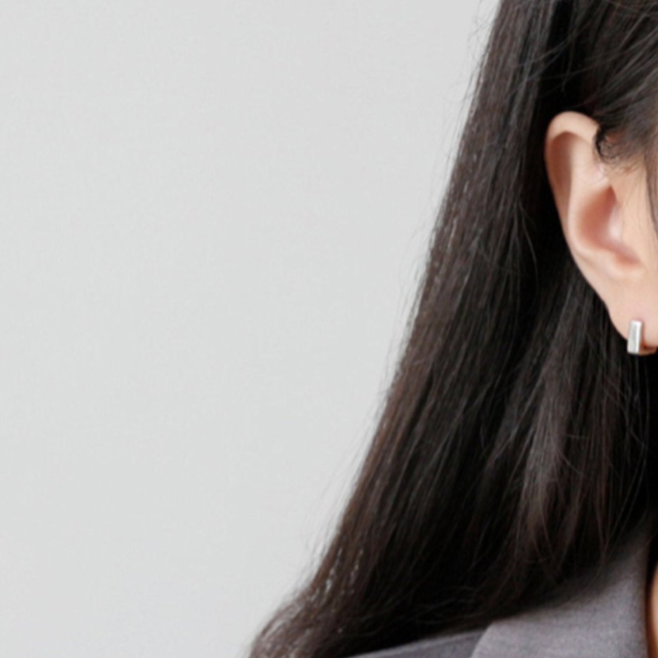 Square Huggie Hoop Earrings