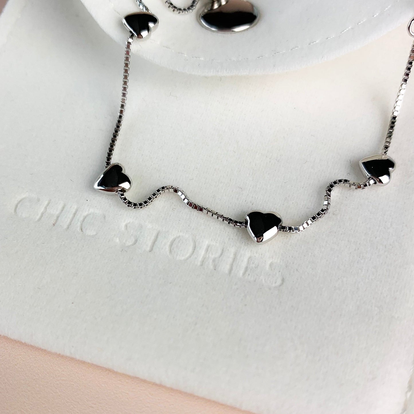 Tiny Heart Charm Bracelet