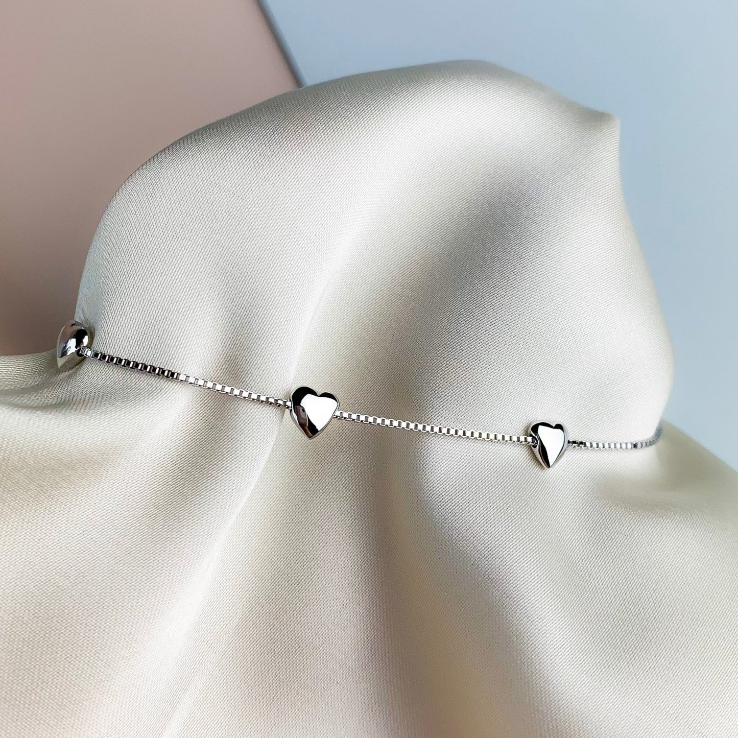 Tiny Heart Charm Bracelet
