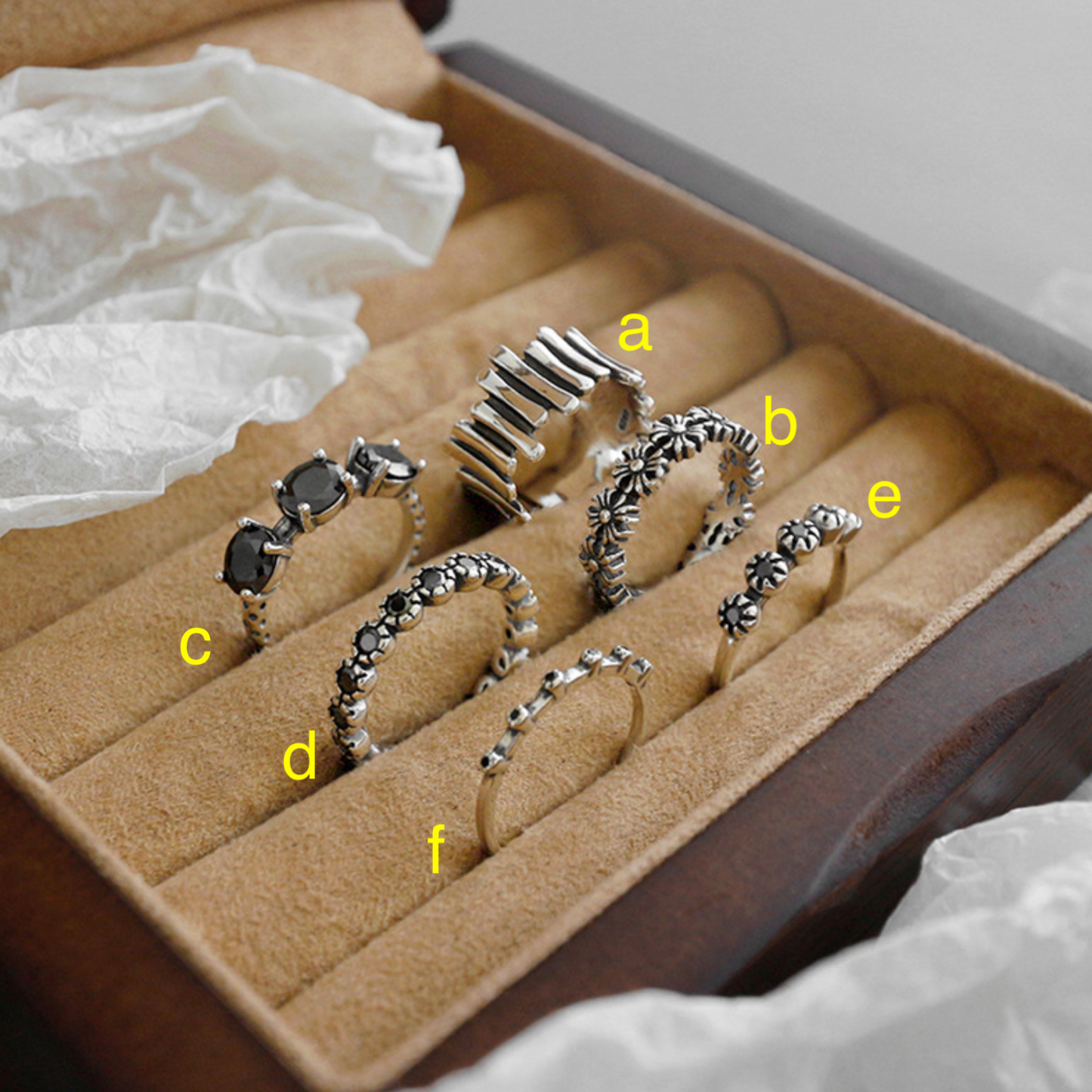 Stackable Vintage Silver Rings