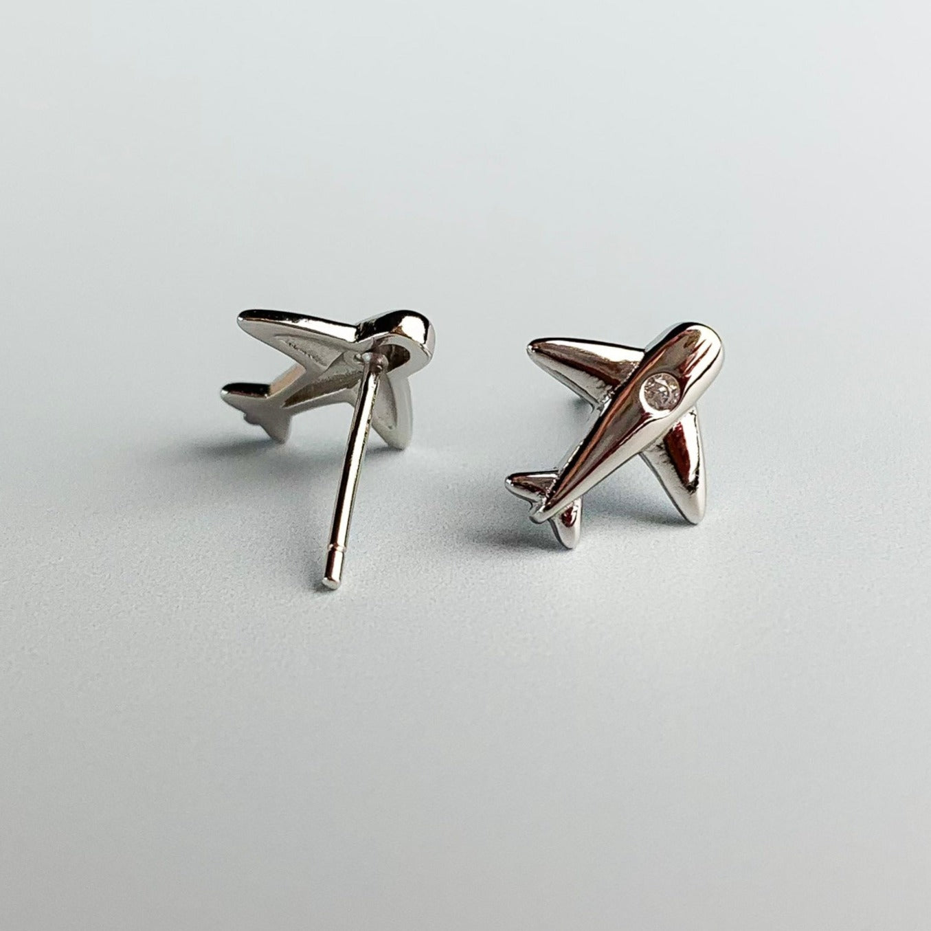 Plane Stud Earrings