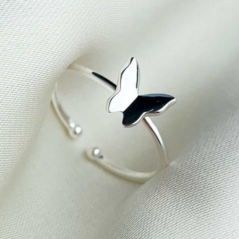 Minimalist Butterfly Midi Ring