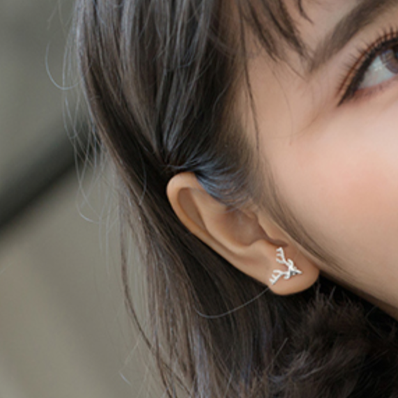Stag Head Stud Earrings