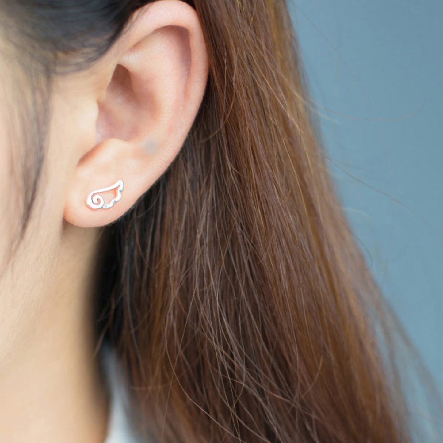 Angel Wing Stud Earrings