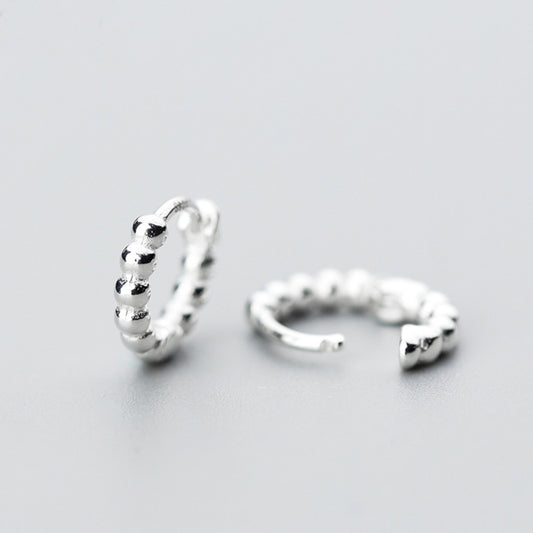 Bubble Huggie Hoop Earrings
