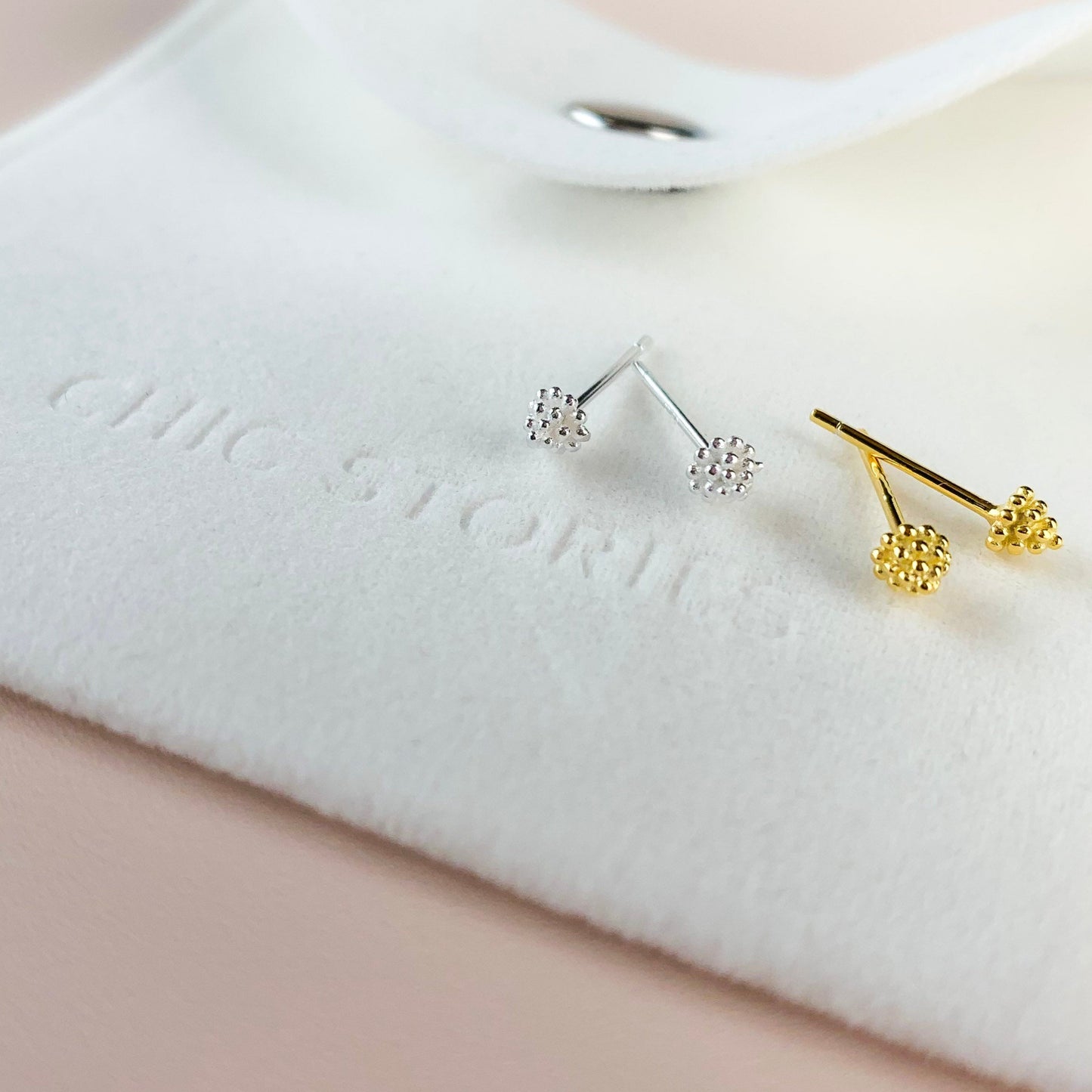 Minimalist Bubble Texture Stud Earrings