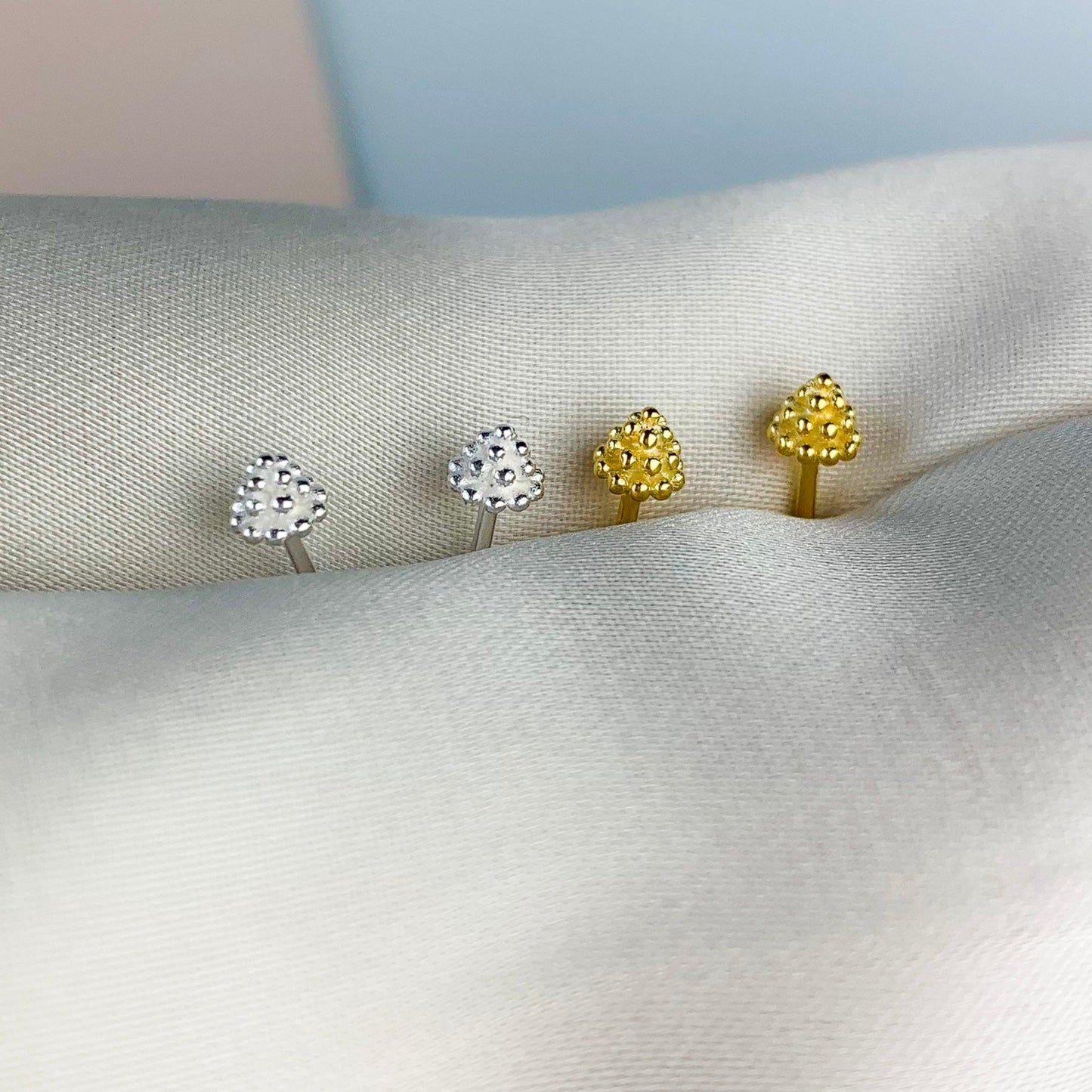 Minimalist Bubble Texture Stud Earrings