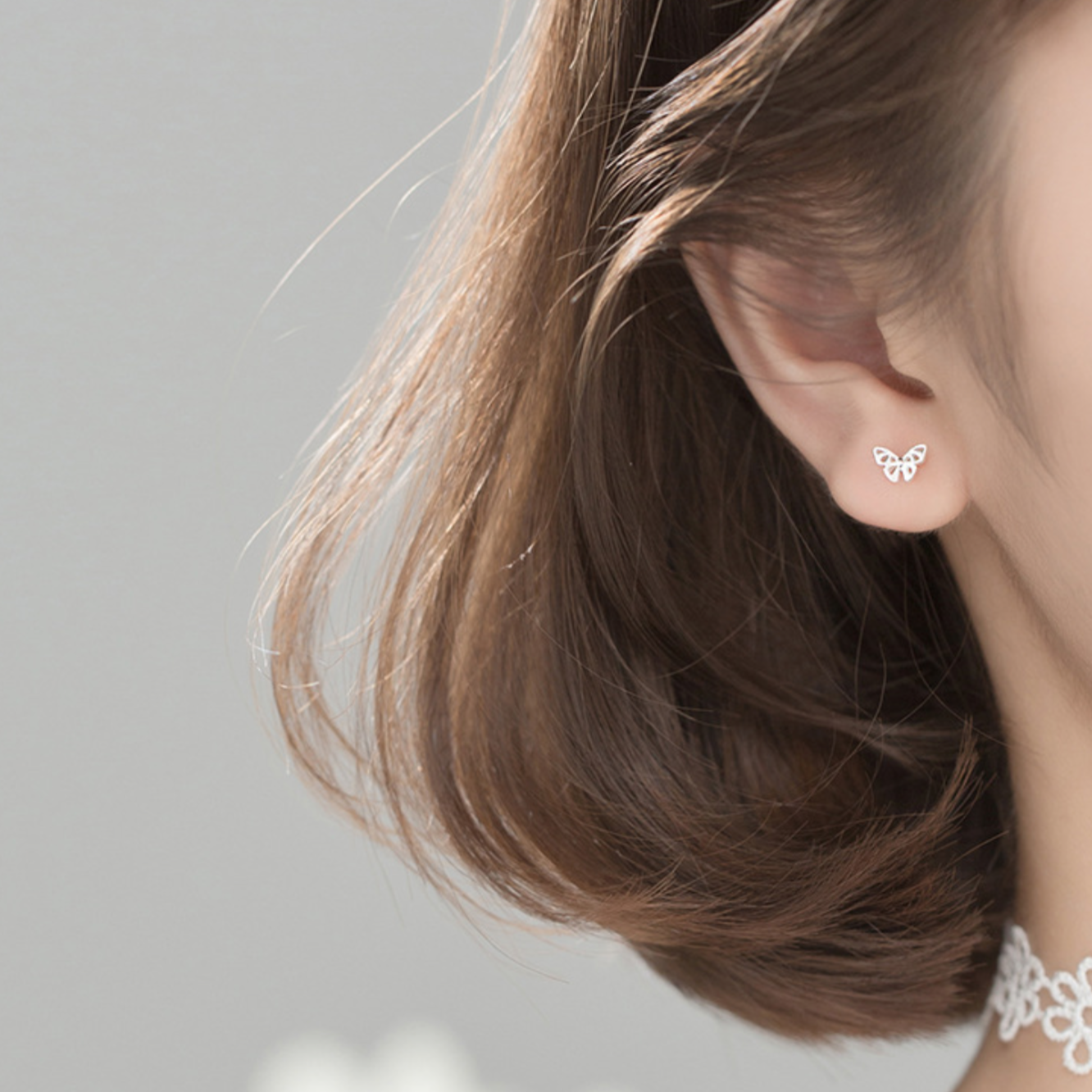 Delicate Butterfly Stud Earrings