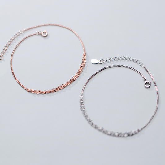 Layered Chain Anklet