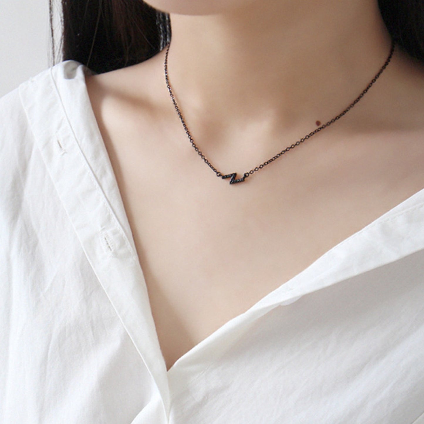 Lightning Bolt Pendant Necklace
