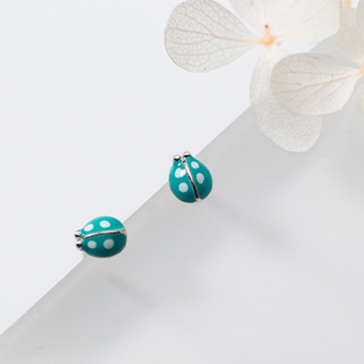 Lady Bug Stud Earrings