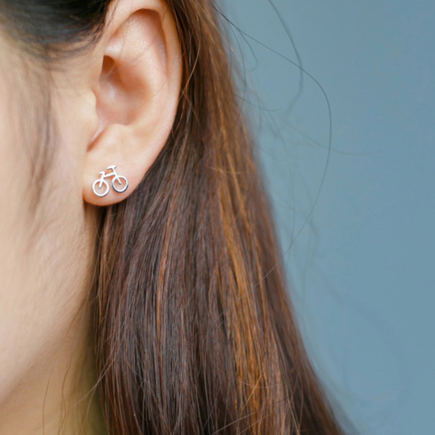 Bicycle Stud Earrings