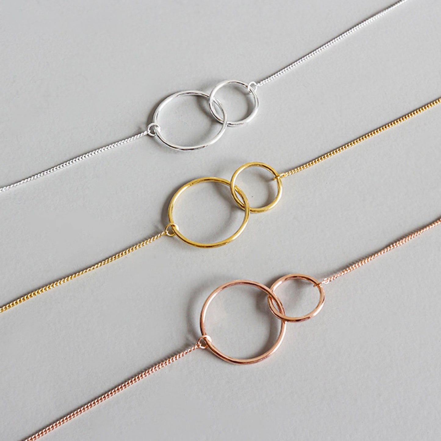 Interlocking Rings Necklace