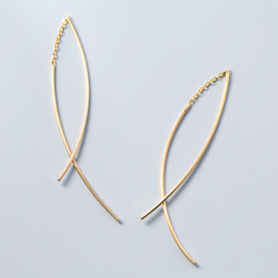 Double Bar Threader Earrings