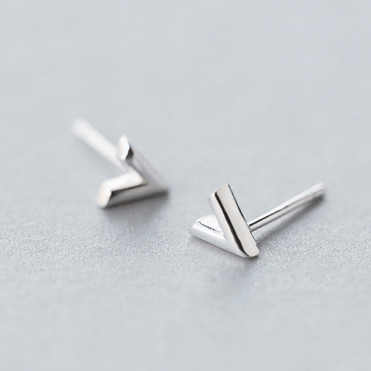 V Shape Stud Earrings