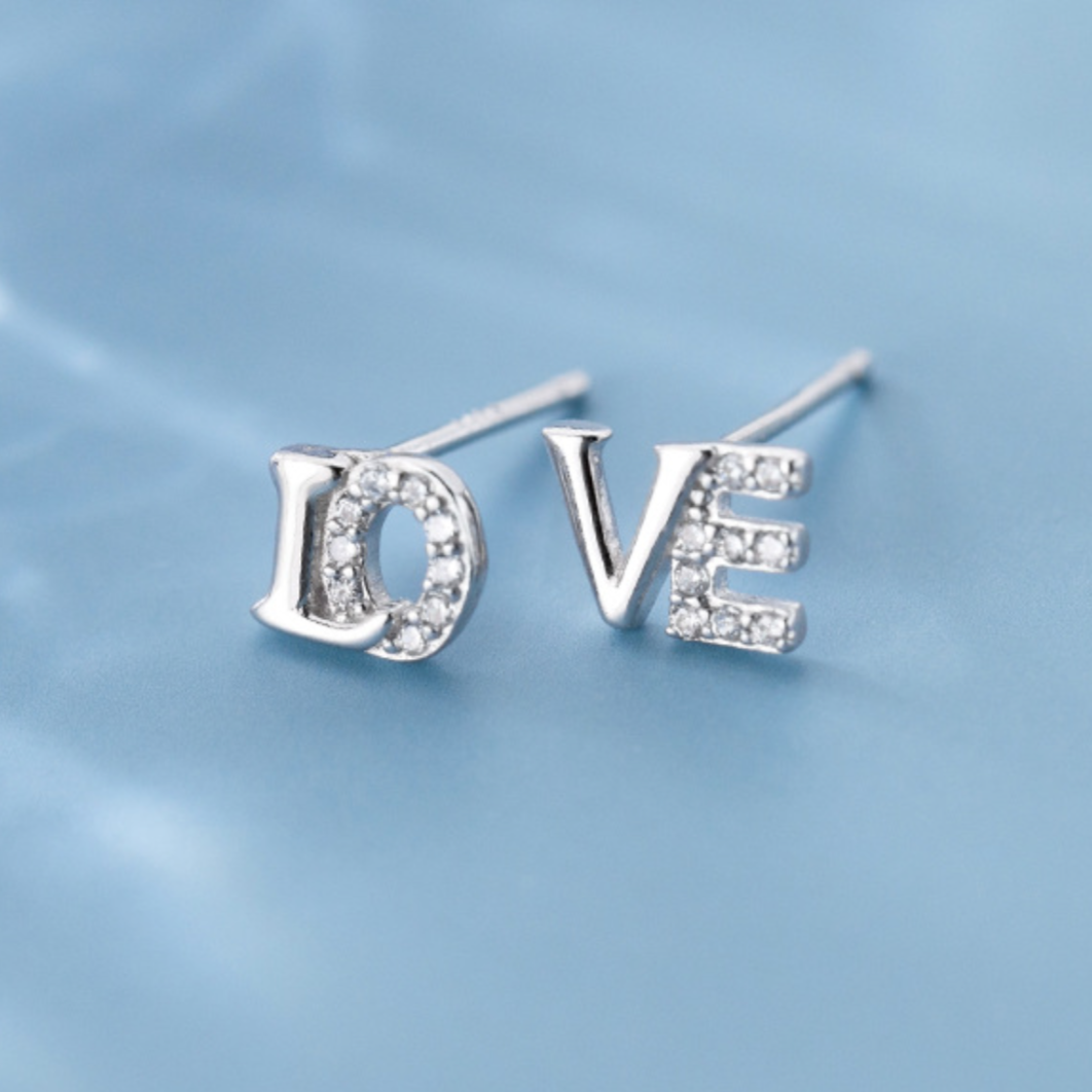 Love Stud Earrings