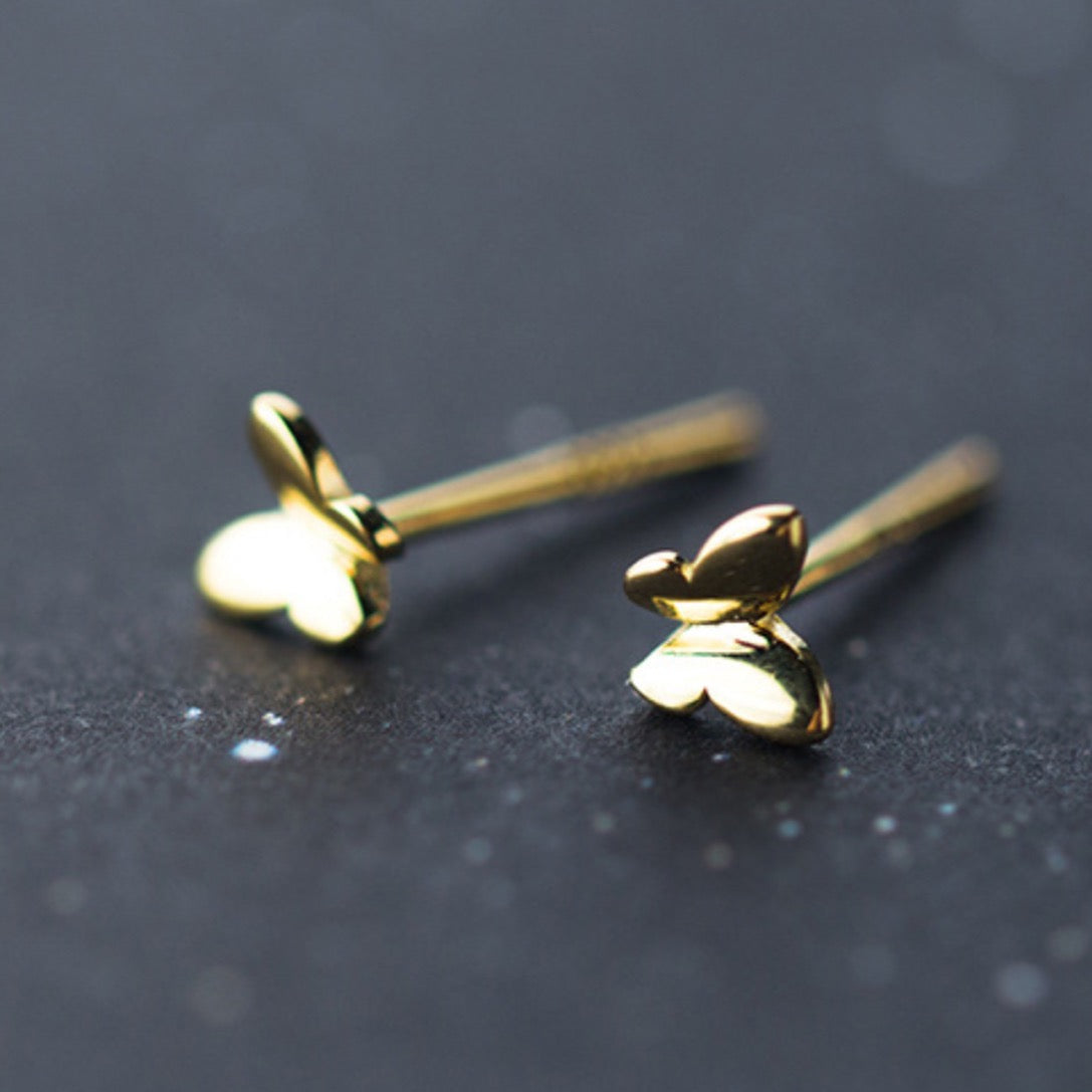 Tiny Butterfly Stud Earrings