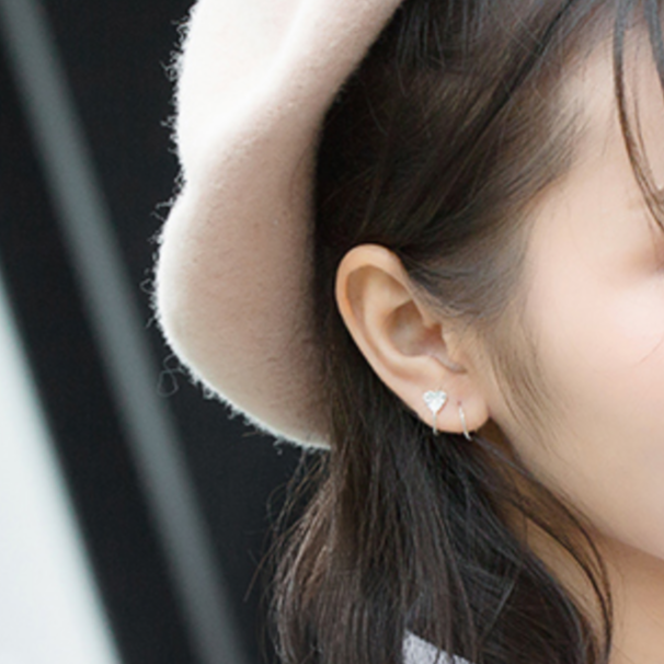 Spiral Heart Earrings