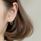 Square Drop Threader Earrings