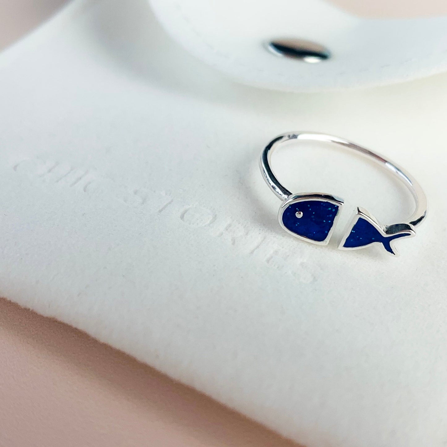 Blue Fish Adjustable Ring