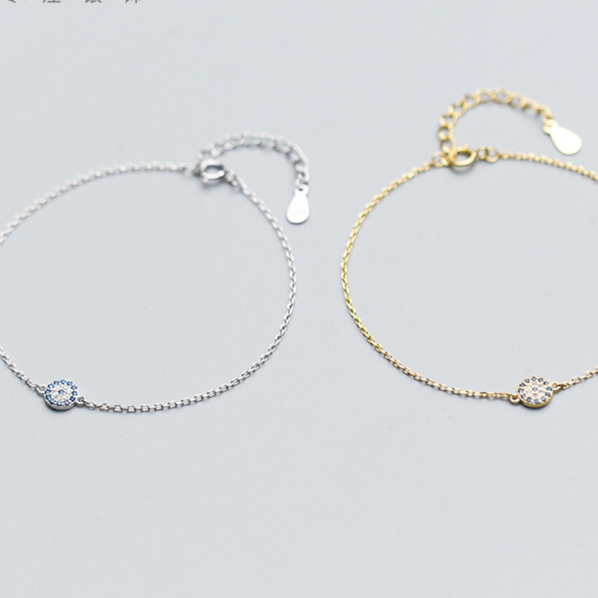 Crystal Evil Eye Charm Bracelet