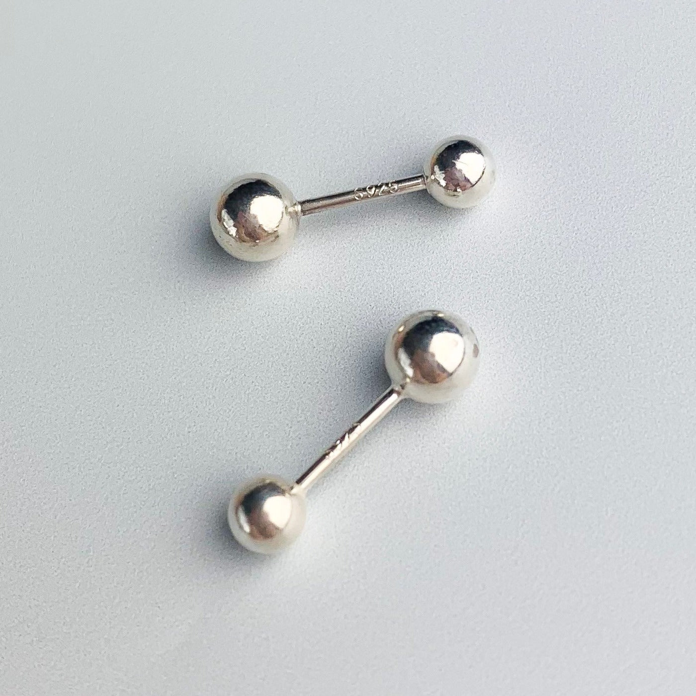Screw Ball Back Stud Earrings