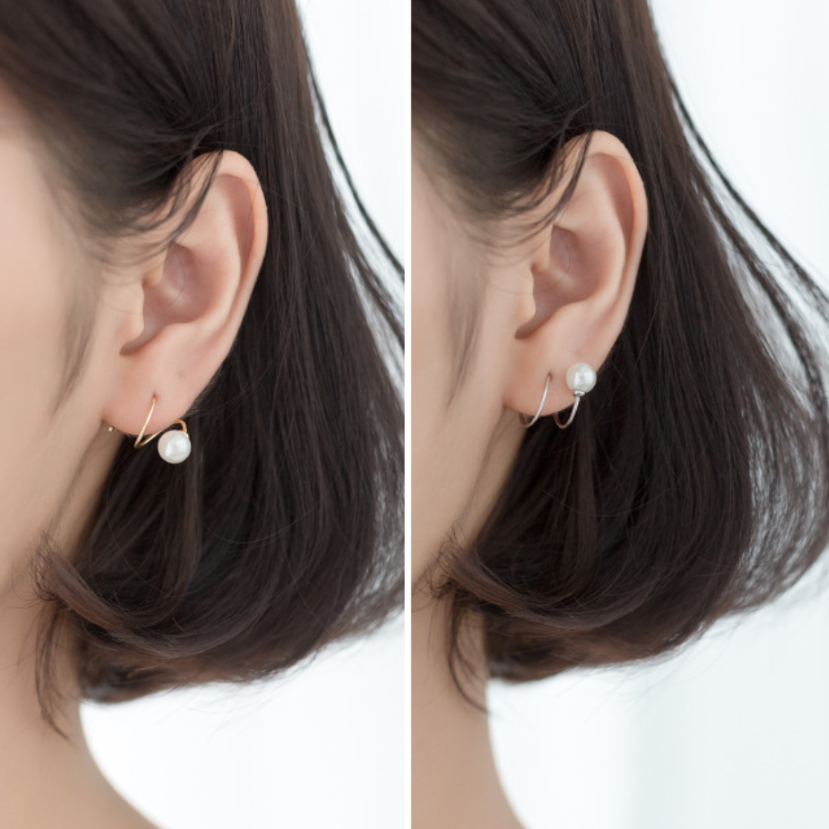 Pearl Spiral Earrings