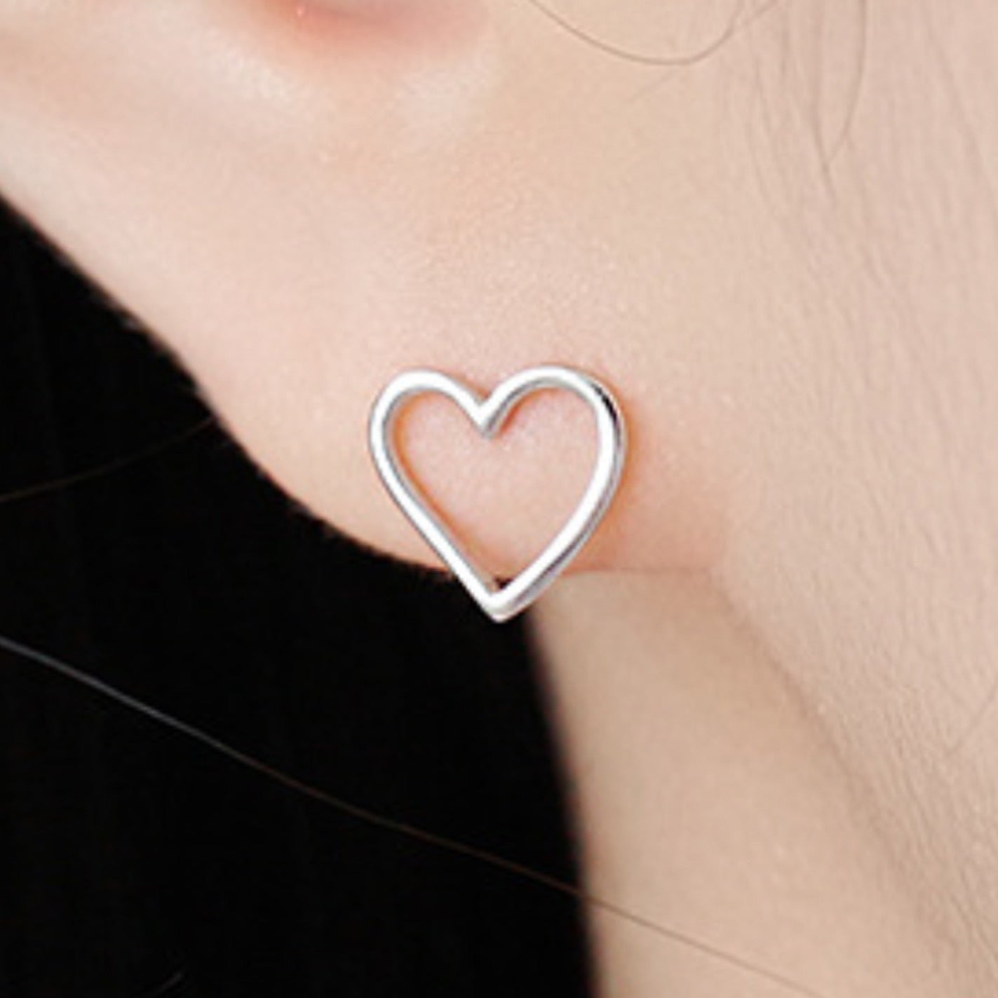 Tiny Heart Stud Earrings