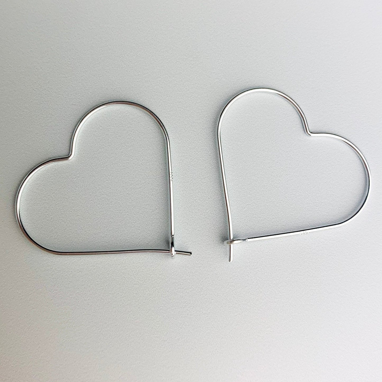 Heart Shaped Hoop Earrings