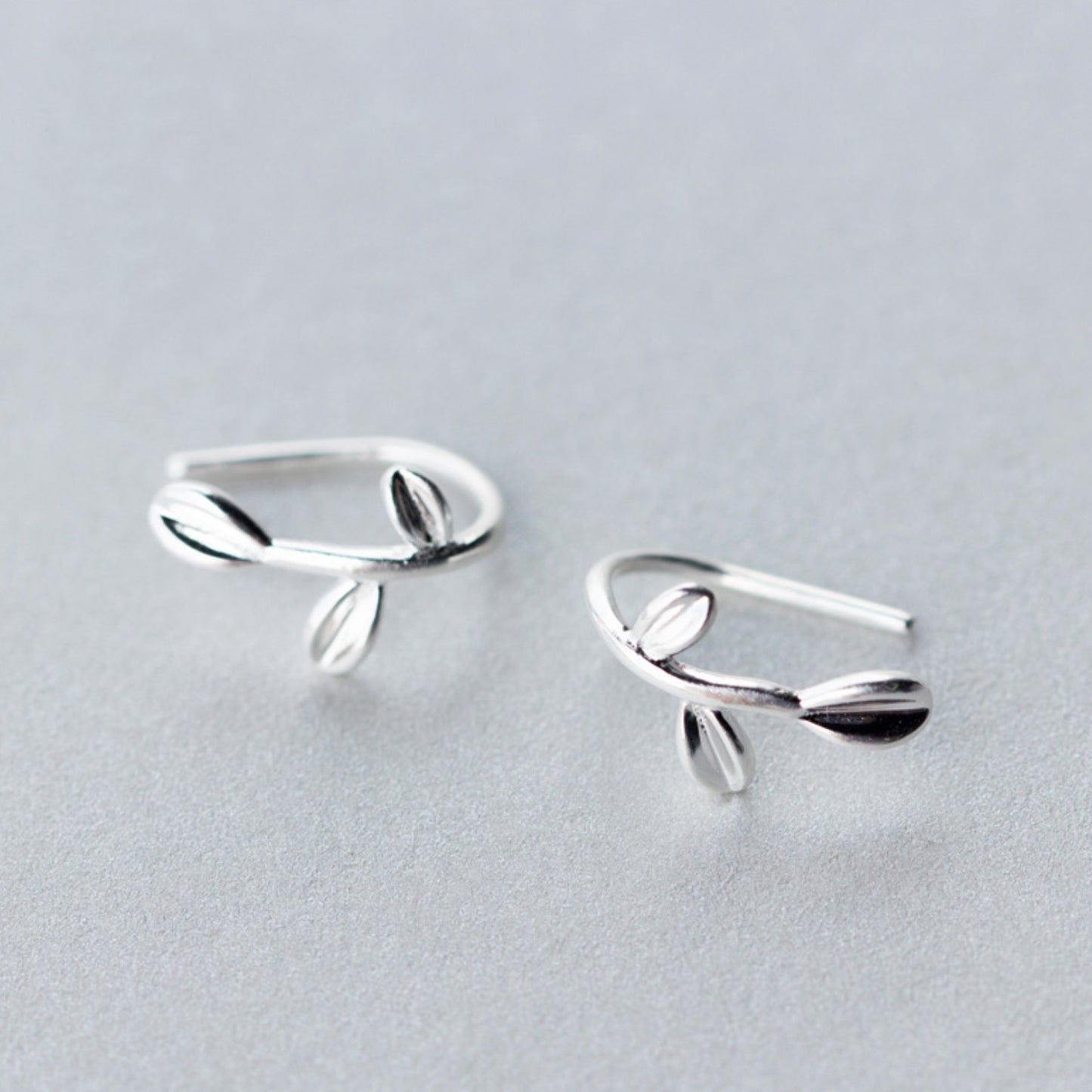 Dainty Leaf Hook Back Earrings