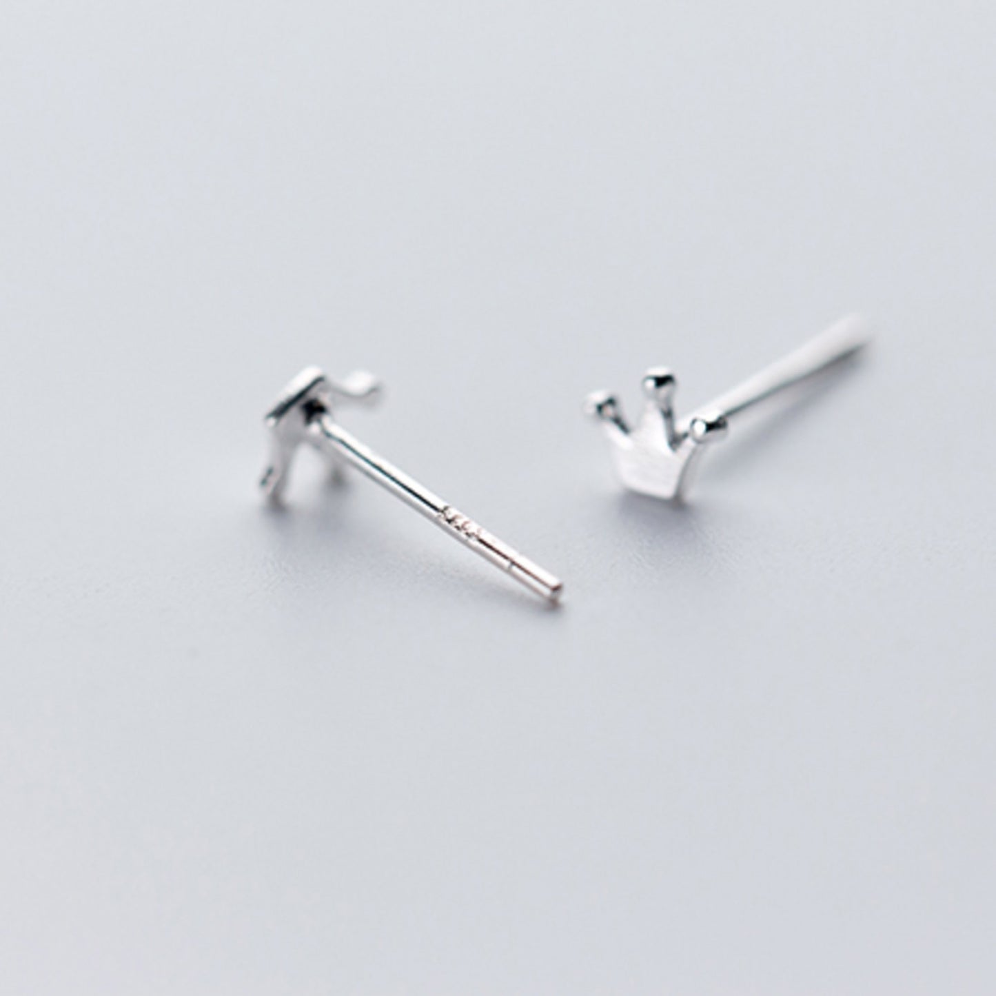 Tiny Crown Stud Earrings