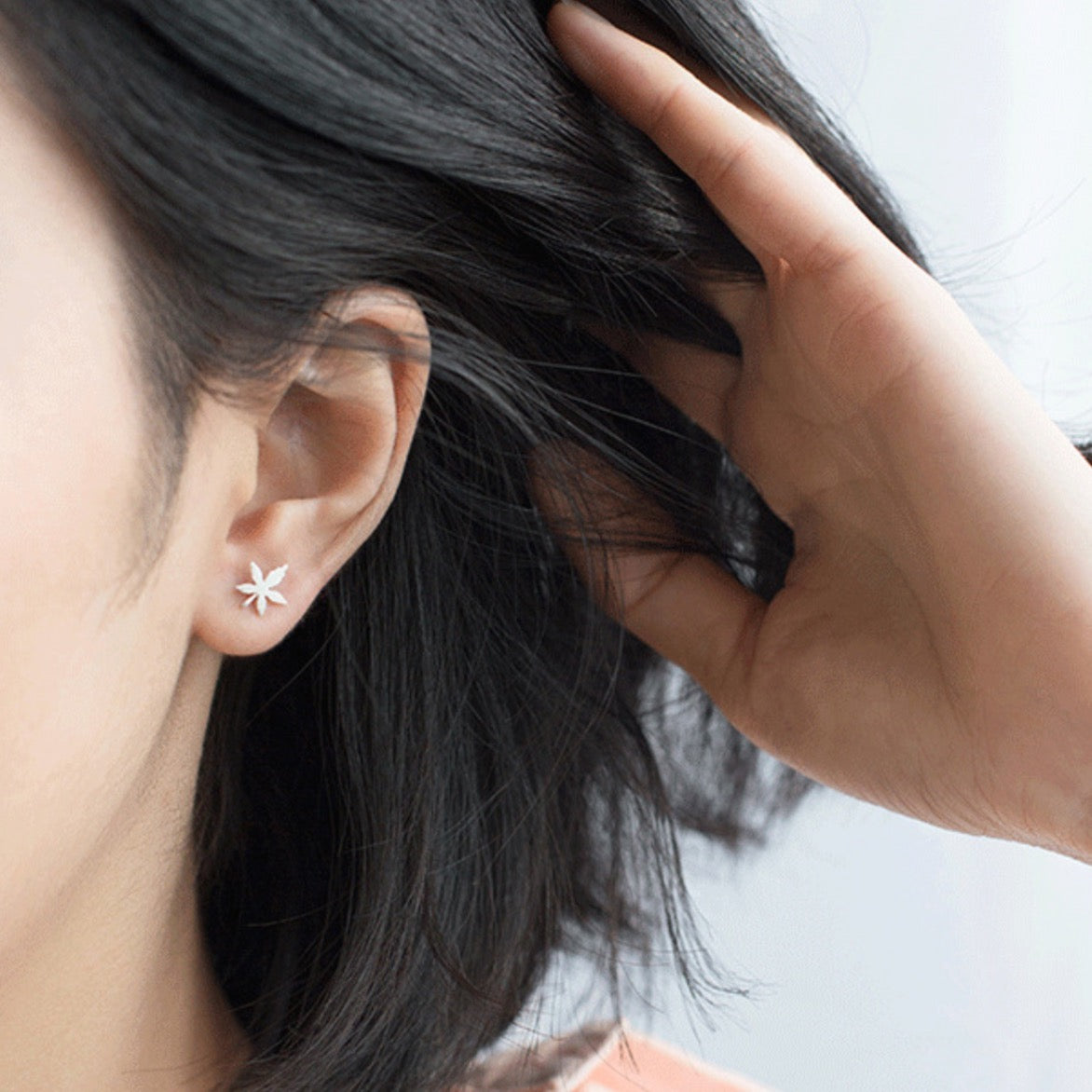 Maple Leaf Stud Earrings