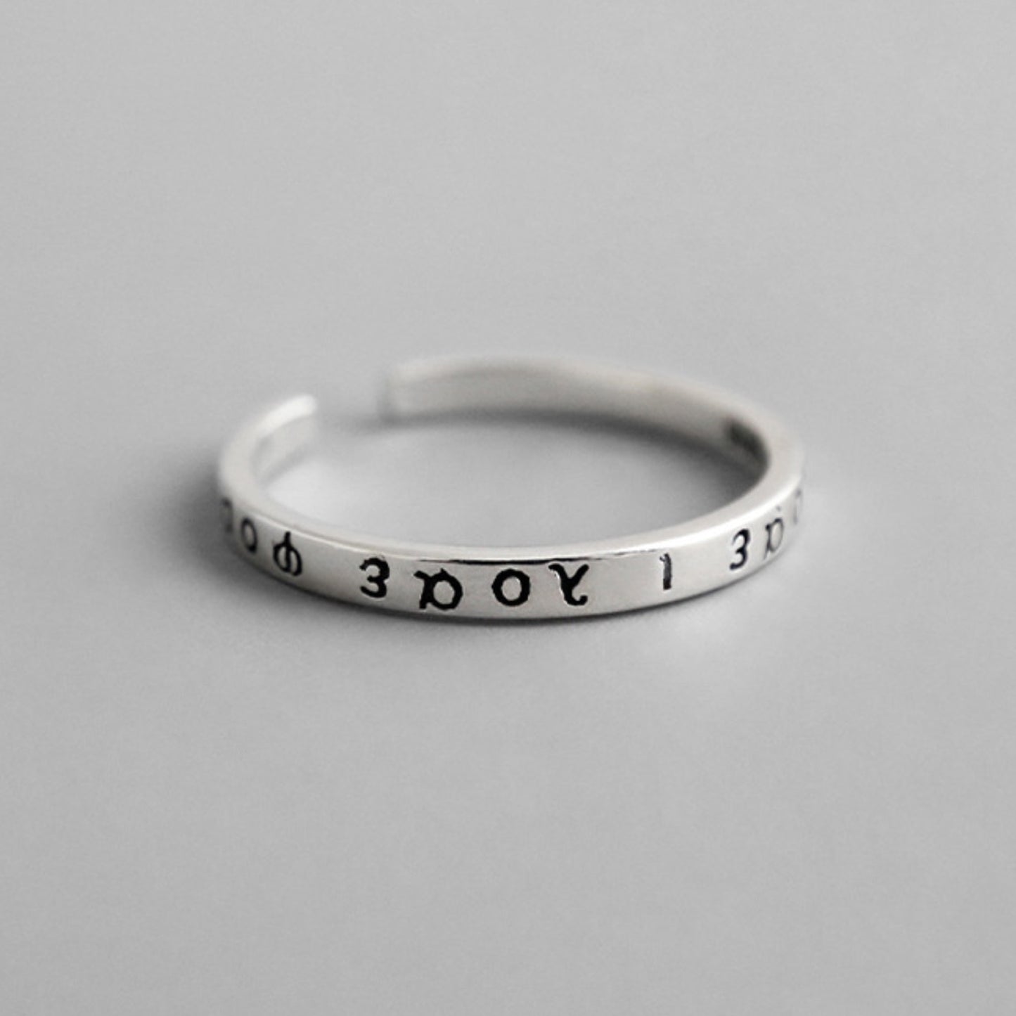 Engraved Symbols Ring
